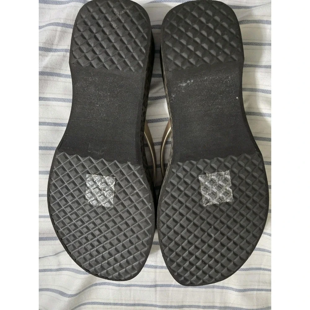 Michael Michael Kors Women's Lilo Logo Wedge Flip Flop Sandals 8M